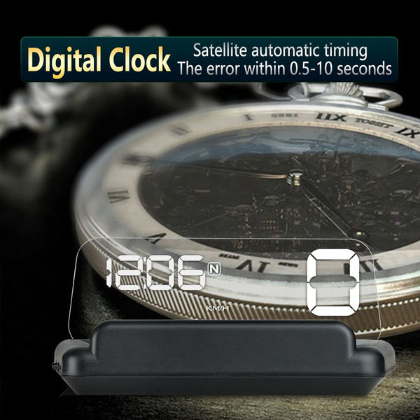 Virtual Hd Reflection Board Car Gps Hud Speed & Distance Display Over / Under Speed & Voltage Alarm Fatigue Driving Green Other Instruments & Gauges