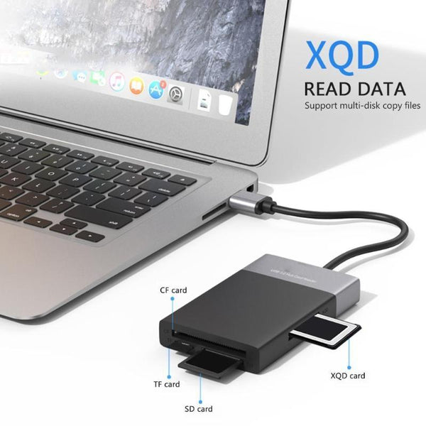 6 In 1 Usb3.0 Hub Adapter 2X + Cf / Tf Sd Xqd Cards Usb Cables Hubs & Adapters