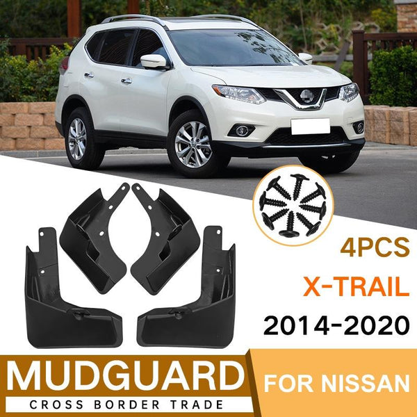 For Nissan X Trail 2014 2020 4Pcs / Set Car Auto Soft Plastic Splash Flaps Fender Guard Fenders & Mud Guards
