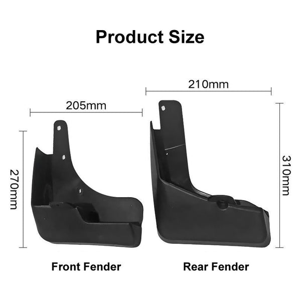 For Nissan X Trail 2014 2020 4Pcs / Set Car Auto Soft Plastic Splash Flaps Fender Guard Fenders & Mud Guards