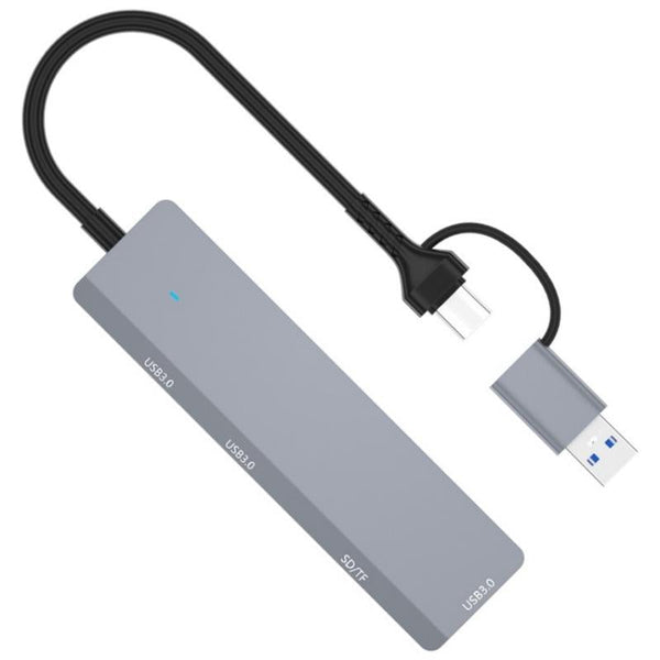 3 Port Usb Hub With Type C & Sd / Tf Slots Usb Cables Hubs & Adapters