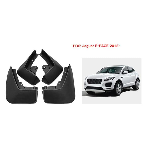 For Jaguar E Pace 2018 2023 4Pcs / Set Car Auto Soft Plastic Splash Flaps Fender Guard Fenders & Mud Guards