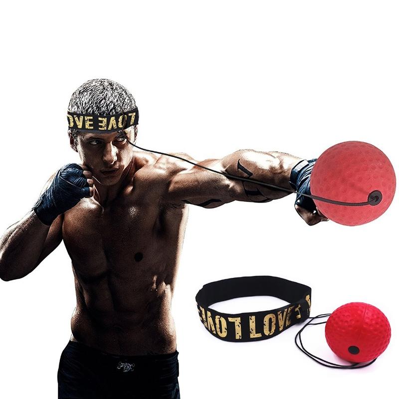 4 In 1 Head Mounted Boxing Ball Set For Speed Training And Reaction Punching Bags