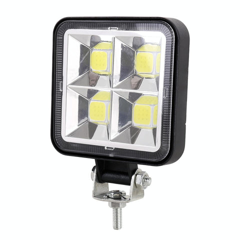 Car Square Work Light With 4 Cob Lamp Beads Led Car Lights