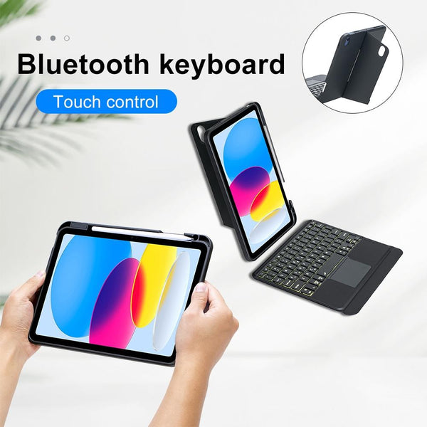 2022 Ipad 10.9 Touch Keyboard Case Split Type Bluetooth Leather Cases Covers Keyboard Folios