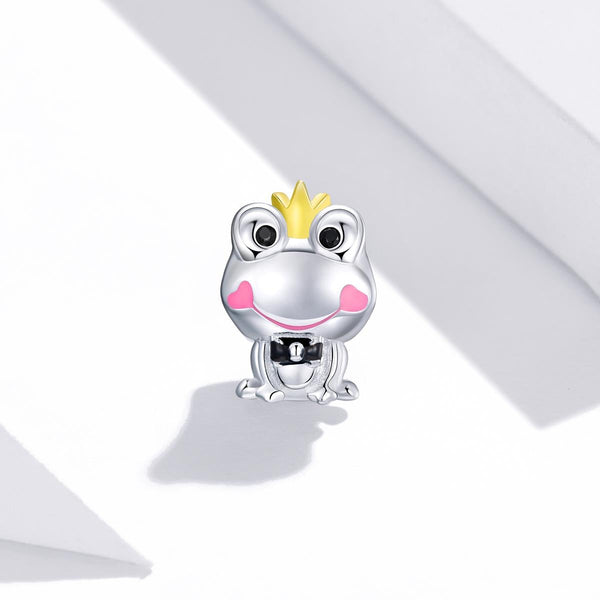 925 Sterling Silver Frog Prince Charm For Diy Bracelets & Necklaces Charms & Pendants