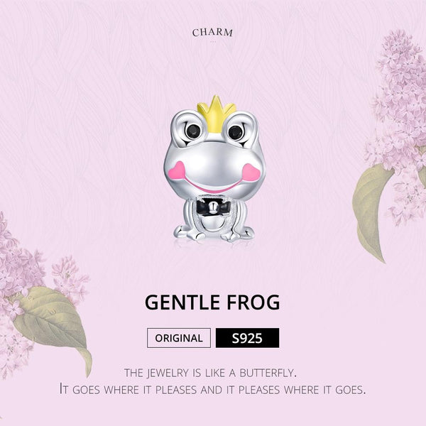 925 Sterling Silver Frog Prince Charm For Diy Bracelets & Necklaces Charms & Pendants