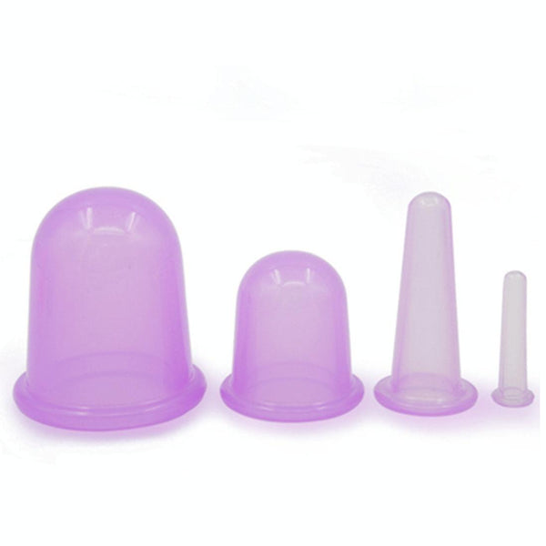 4 In 1 Silicone Cupping Cups For Health Care Random Colour Massagers