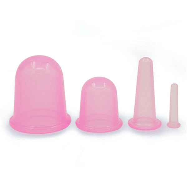 4 In 1 Silicone Cupping Cups For Health Care Random Colour Massagers