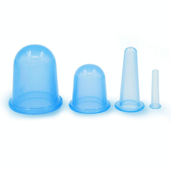 4 In 1 Silicone Cupping Cups For Health Care Random Colour Massagers