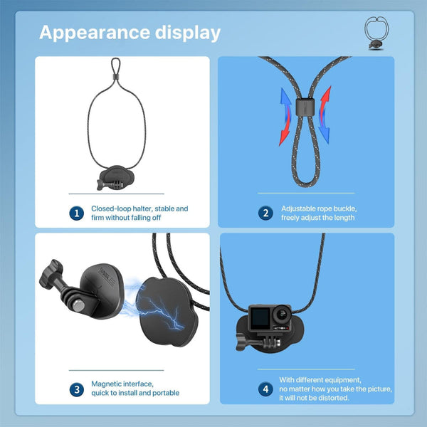 Magnetic Quick Release Neck Strap For Vlog And Fpv Audio Video Accessories Remotes & Shutter Releases