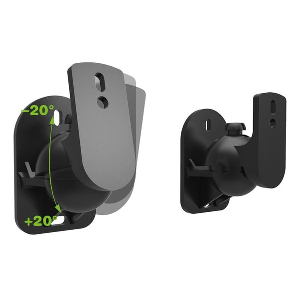 Rotatable 45 Degree Speaker Wall Mount Brackets For Surround Sound Pair Speaker Mounts & Stands
