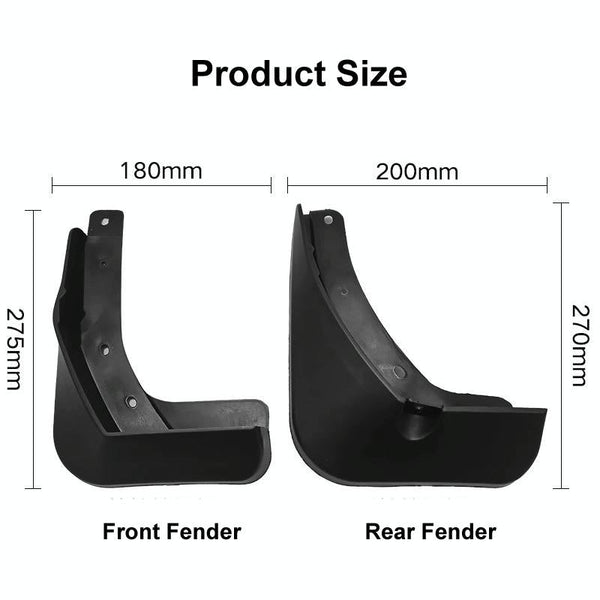 For Volkswagen Passat B8 2015 2019 4Pcs / Set Car Auto Soft Plastic Splash Flaps Fender Guard Fenders & Mud Guards