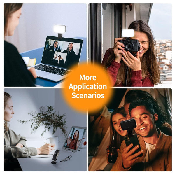 Rechargeable Video Conference Lighting With Three Colour Temperatures For Audio And Use Selfie Lights