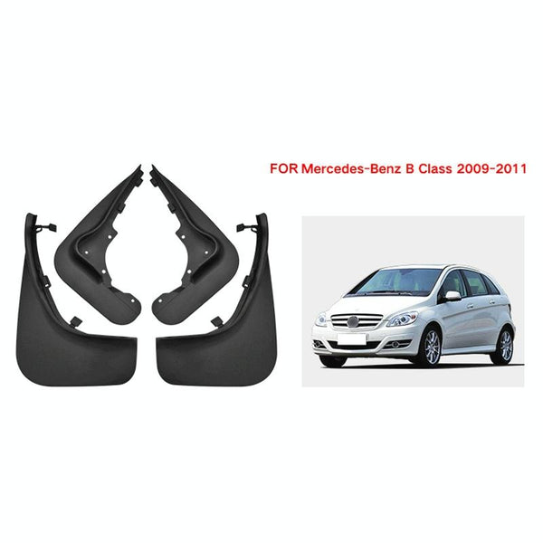 For Mercedes Benz B200 2008 2011 4Pcs / Set Car Auto Soft Plastic Splash Flaps Fender Guard Fenders & Mud Guards