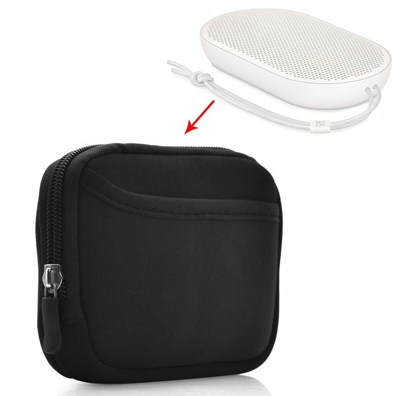 2 Pack Soft Nylon Protective Bags For & O Beoplay P2 Portable Bluetooth Speaker Bags Skins & Travel Cases