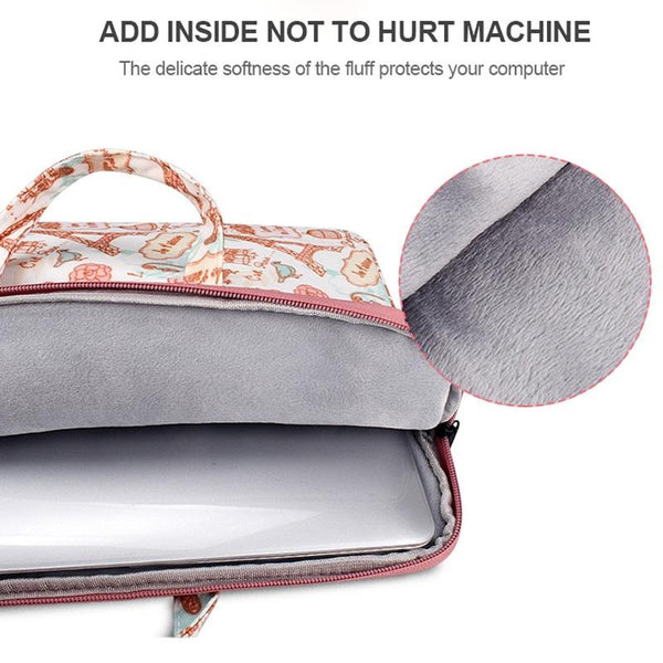 Waterproof Canvas Laptop Handbag Fits 13.3 Inch Laptop Cases & Bags