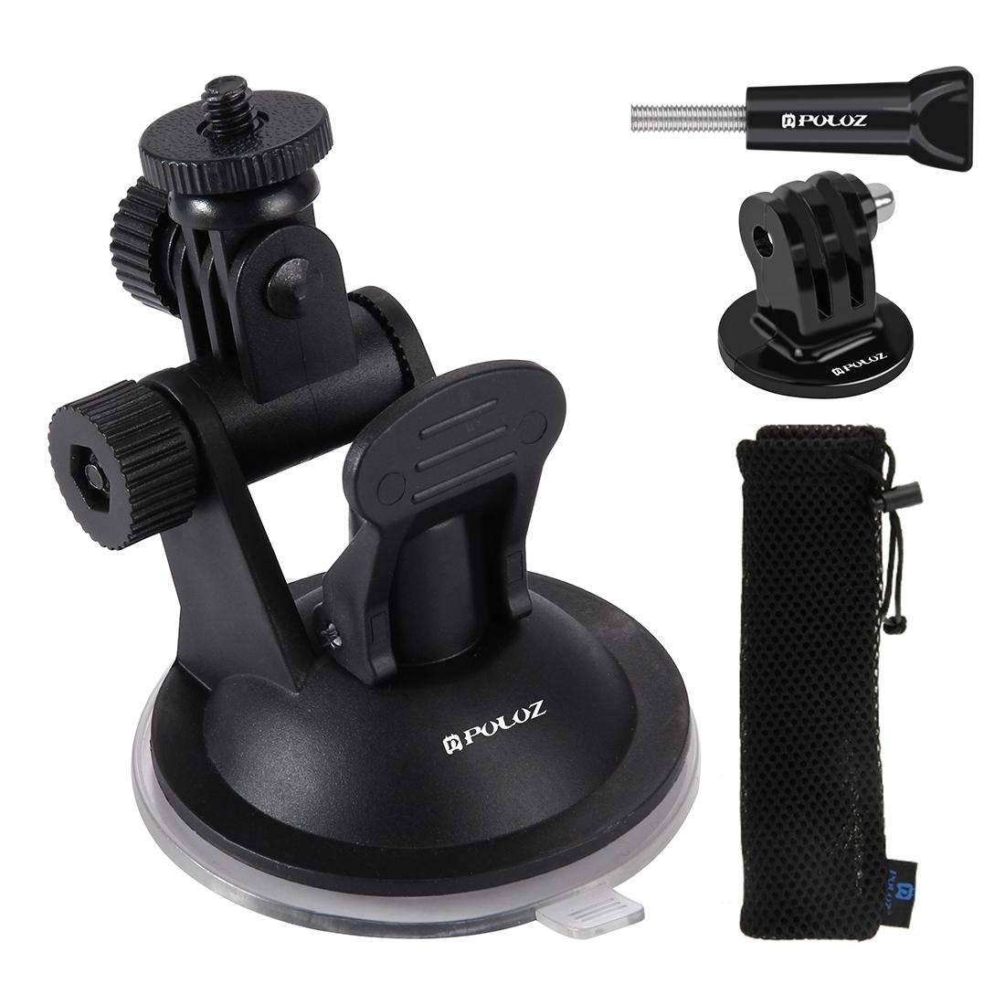 Universal Suction Cup Mount For Action Cameras With Tripod Adapter And Storage Bag Other Camera & Photo Accs