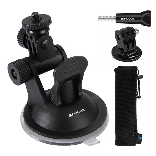 Universal Suction Cup Mount For Action Cameras With Tripod Adapter And Storage Bag Other Camera & Photo Accs
