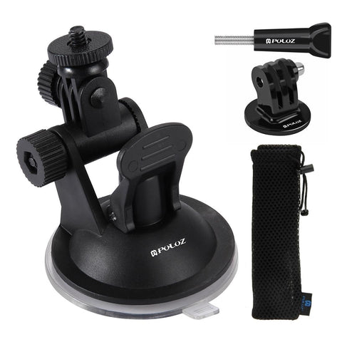 Universal Suction Cup Mount For Action Cameras With Tripod Adapter And Storage Bag Other Camera & Photo Accs