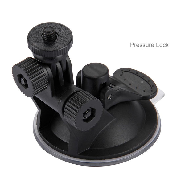 Universal Suction Cup Mount For Action Cameras With Tripod Adapter And Storage Bag Other Camera & Photo Accs