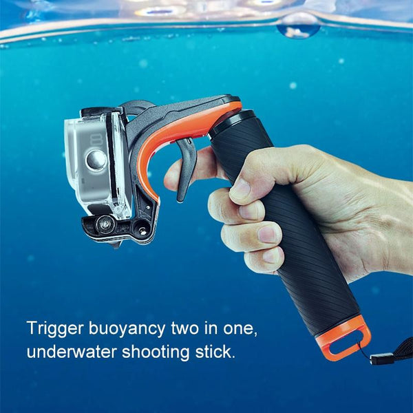 Floating Hand Grip For Gopro Hero8 With Shutter Trigger And Anti Lost Strap Straps & Hand Grips