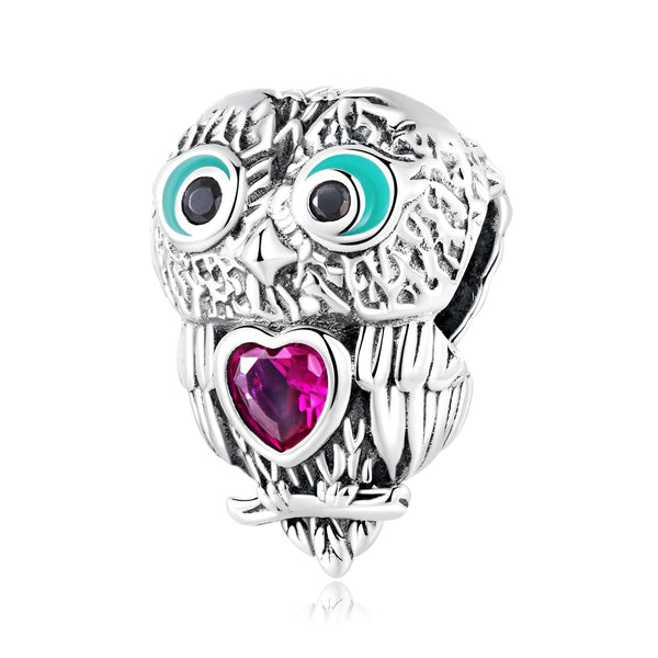 925 Sterling Silver Owl Beads For Diy Bracelets & Necklaces Charms & Pendants
