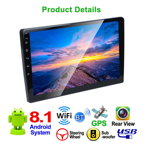 10.1 Inch Android 8.1 Car Mp5 Player Fm Bluetooth Locator Technology Tf Card Other Car Audio