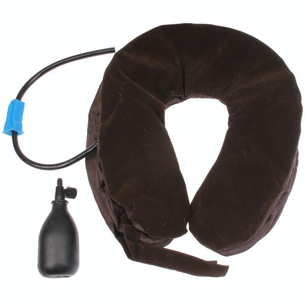 3 Layer Neck Massager For Cervical Vertebrae Brown Massagers