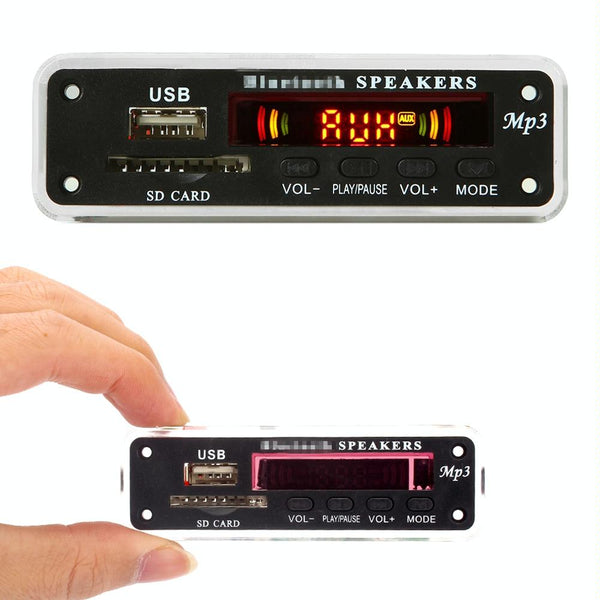 12V Car Audio Mp3 Player Board With Bluetooth & Remote Fm Radio Sd / Usb Ipods & Mp3 Players