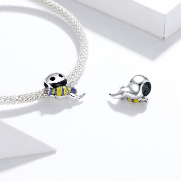 925 Sterling Silver Ghost Bead Bracelet & Necklace Set Necklaces & Pendants