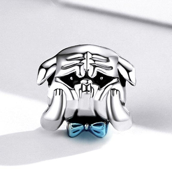 925 Sterling Silver Dog Beads For Diy Bracelets & Necklaces Charms & Pendants