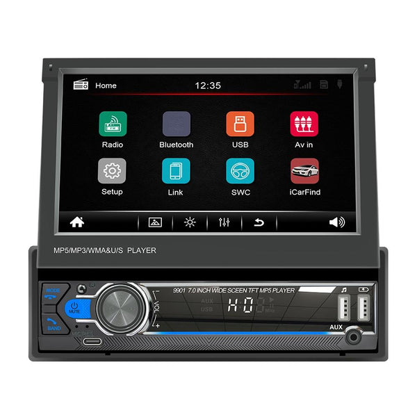7 Inch Car Mp5 Player Fm Mobile Internet Retractable Other Car Audio