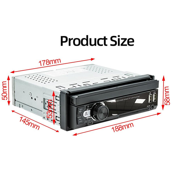 7 Inch Car Mp5 Player Fm Mobile Internet Retractable Other Car Audio