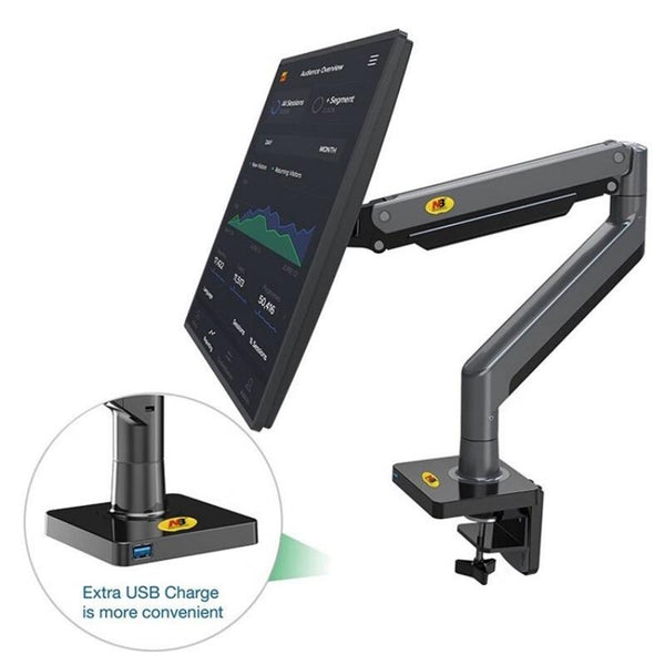 Aluminum Monitor Holder Rotatable 22 40 Inches Monitor Mounts & Stands