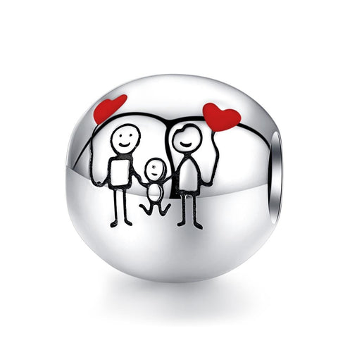 925 Sterling Silver Home Beaded Bracelet Diy Accessories Charms & Pendants