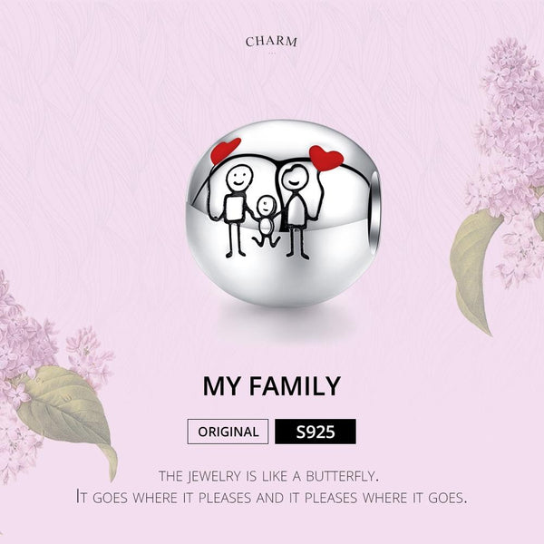 925 Sterling Silver Home Beaded Bracelet Diy Accessories Charms & Pendants