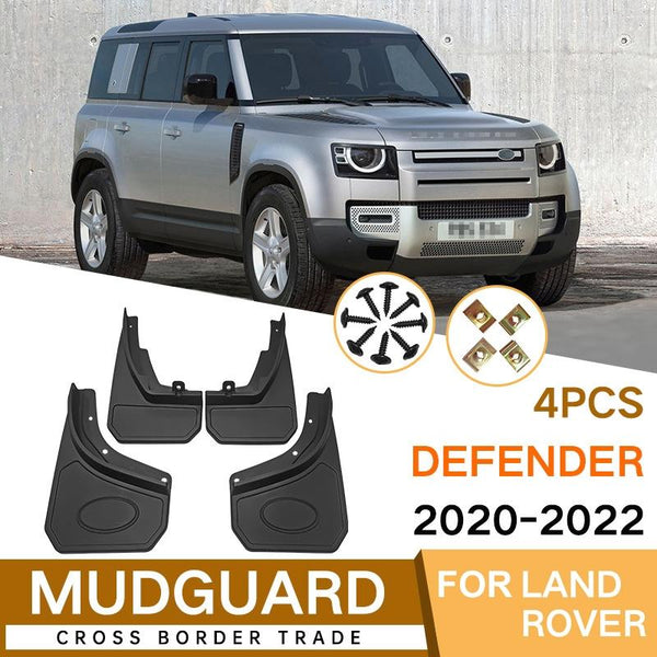 For Landrover Defender 2020 2022 4Pcs / Set Car Auto Soft Plastic Splash Flaps Fender Guard Fenders & Mud Guards