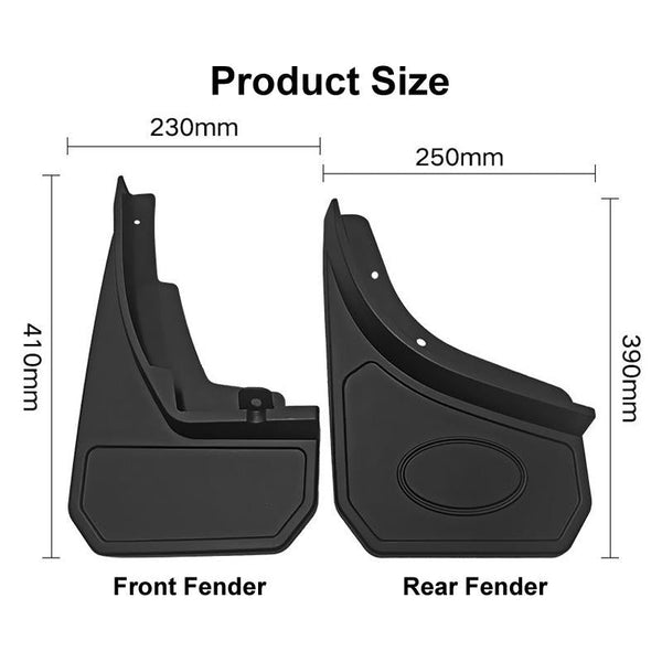 For Landrover Defender 2020 2022 4Pcs / Set Car Auto Soft Plastic Splash Flaps Fender Guard Fenders & Mud Guards