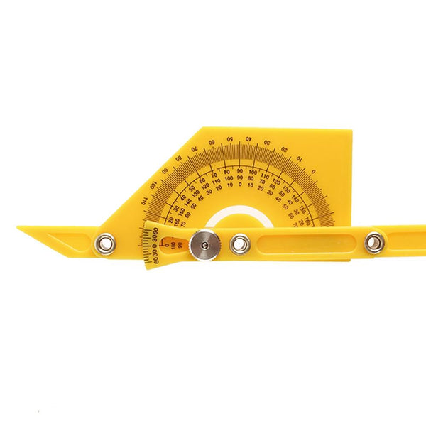 Protractor Measuring Arm Ruler 180 Degree Woodworking Tool Protractors
