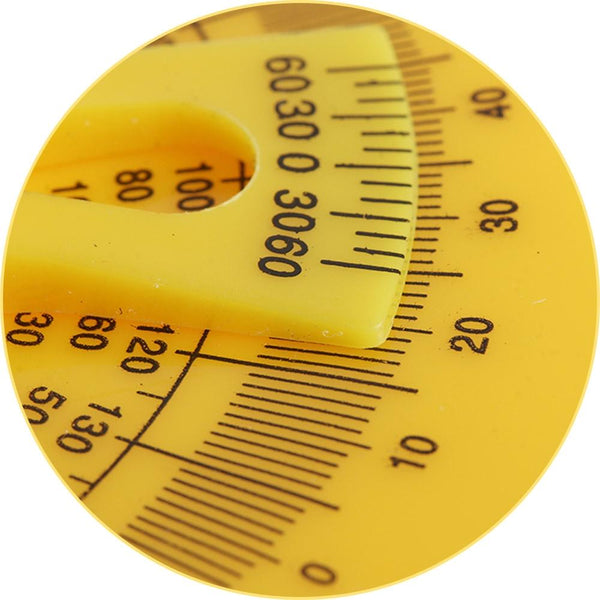 Protractor Measuring Arm Ruler 180 Degree Woodworking Tool Protractors
