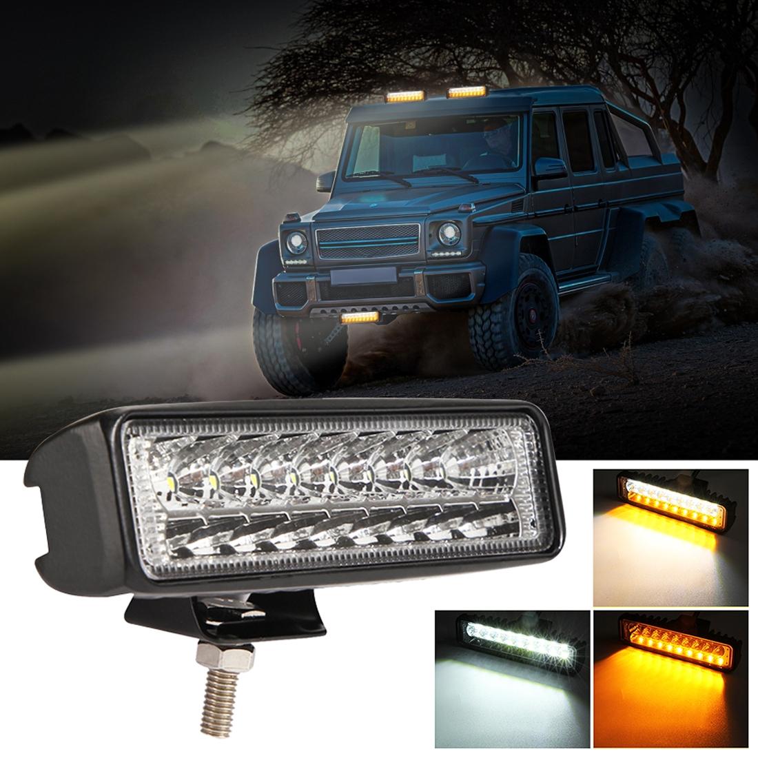 6 Inch Dc10 30V 10W Double Colour 2 Row Led Working Lamp Vehicle Spotlight Led Car Lights