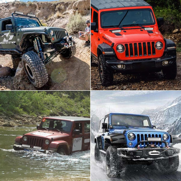 6 Inch Dc10 30V 10W Double Colour 2 Row Led Working Lamp Vehicle Spotlight Led Car Lights