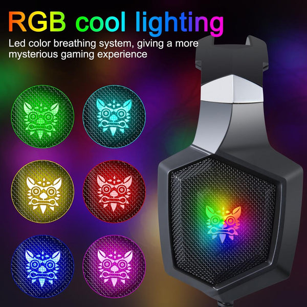 Surround Gaming Headset With Mic & Led Onikuma K8 Black Headsets