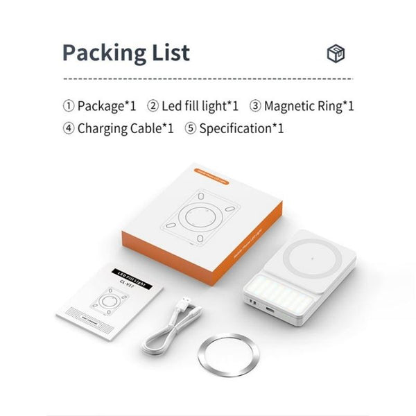 V17 Live Broadcast Magnetic Phone Photography Lamp With Rgb Led Fill Light Other Lighting & Studio