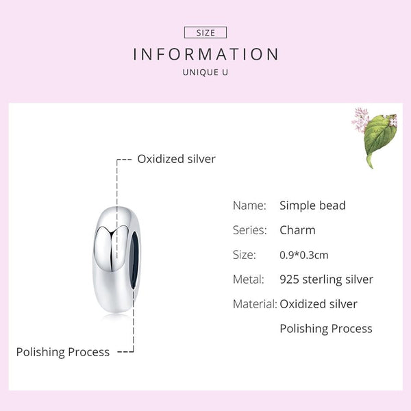 925 Sterling Silver Diy Beaded Bracelet Accessories Charms & Pendants