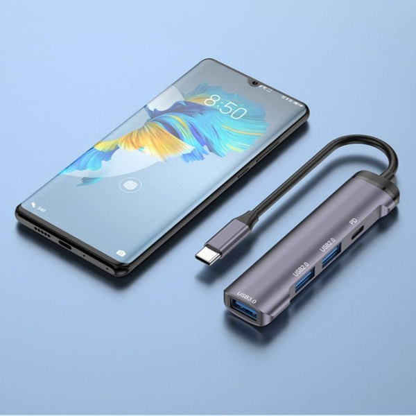 Aluminum Multi Port Usb C Adapter Hub Usb Cables Hubs & Adapters