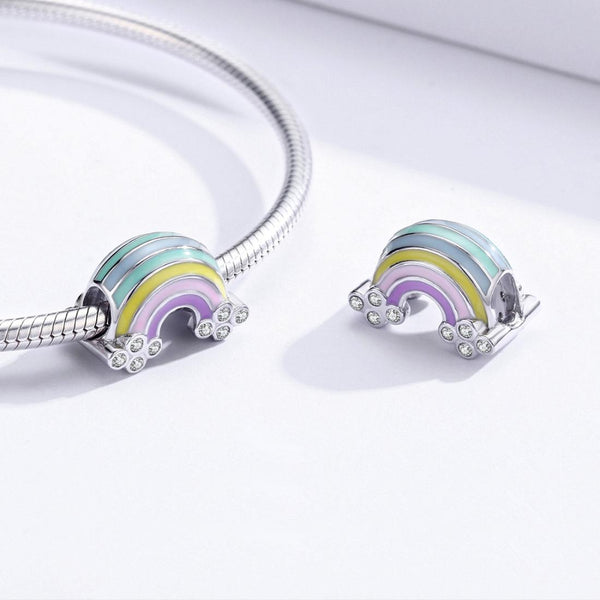 925 Sterling Silver Colorful Diy Jewelry Accessories In Charms & Pendants
