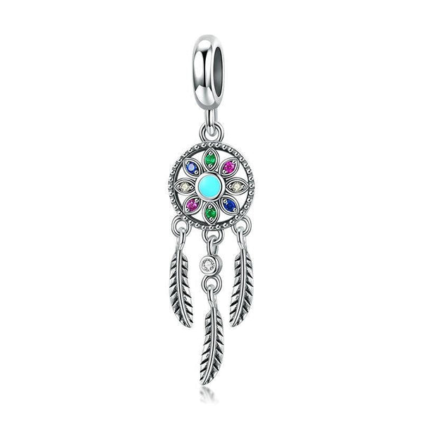 925 Sterling Silver Pearl Dream Catcher Bracelet Diy Accessory Charms & Pendants