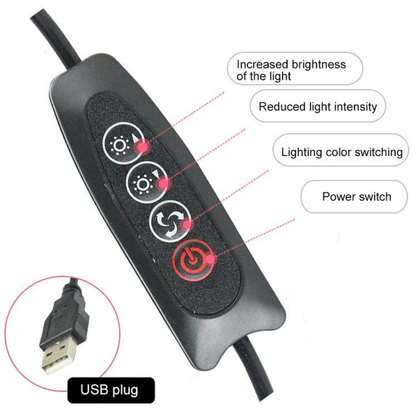 16Cm Dimmable Led Selfie Ring Light With Tripod Selfie Lights